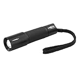 ANSMANN LED Taschenlampe M100F inkl AA Batterien - Outdoor LED Arbeitsleuchte 115 Lumen & 3 Funktionen - Handlampe mit stufenloser Fokussierung für Camping & Werkstatt - Spritzwassergeschützt IP54