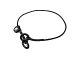 Julius-K9 Kontakthalsband mit einfachem Zugstopp, Größe: 3,5 mm x 65 cm, Schwarz