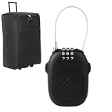 Skischloss – Tragbares einziehbares Kinderwagenschloss, schwarzer Rucksacksafe | Zahlenschloss, Snowboard-Sicherheitsvorrichtung, Gepäckschloss, Reisen, Outdoor