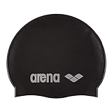 ARENA Classic Unisex Silikon-Badekappe, Schwimmkappe für Frauen und Männer, Badekappe mit Verstärktem Rand, Weiche und Strapazierfähige Schwimmkappe