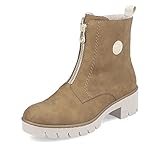 Rieker Damen Ankle Boots X5754, Frauen Stiefeletten,uebergangsstiefel,gefüttert,Winterstiefeletten,Stiefel,Bootee,Booties,braun (24),39 EU / 6 UK