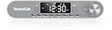 TechniSat Viola Küchenradio - Unterbau Radio mit UKW/FM, LED Display, Arbeitsleuchte, Timer, Bluetooth, Weckfunktion, Freisprecheinrichtung, 5 W Lautsprecher