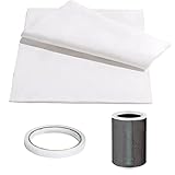 huiba Luftreinigerfilter aus Baumwolle, elektrostatischer Baumwollfilter für Staubstopp | Der Ruß des HEPA-Filternetzes aus Baumwolle des elektrostatischen Filters entfernt Teile