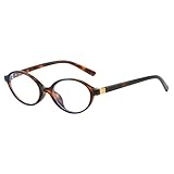 Blaulichtfilter Brille Damen,Vintage Oval Blaulichtbrille Damen Brille Ohne Stärke Damen Anti-Ermüdung,Augenschutz für Handy,Computer Und TV(schildpatt)