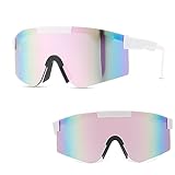 Ruikdly Schnelle Brille, Fahrradbrille mit Verstellbarem Bügel, Schnelle Brille Herren Damen UV400 Schutz Polarisierte Sonnenbrille für das Reiten, Skifahren und Angeln im Fallschirmspringen