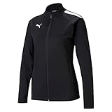 PUMA Damen Teamliga Training Jacket Sweater, Puma Black-puma White, S EU