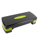 EHIOG Aerobic Stepper für zuhause, Steppbrett Aerobic 3 einstellbare Höhen (10/15 cm) Fitness Aerobic Stepper Höhenverstellbar Step Bench, Steppbrett, Geeignet für den Heim und Bürogebrauch