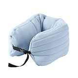 DKAIW Nackenkissen Flugzeug, Reisekissen Memory Foam, Ergonomisch Gestaltetes Nackenhörnchen, Ideal für Reisen, Flugzeug, Auto, Büro B,60cm