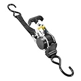 Spanngurte Ladungsband mit S-Haken, strapazierfähig, automatisch einziehbarer Ratschengurt, zur Befestigung, einziehbare Ratschengurte for Auto, Auto, Motorrad Spanngurte Mit Ratsche(W)