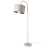 lux.pro Stehlampe Toledo 173cm 1xE27 Stehleuchte schwenkbare Standleuchte Metall Weiß