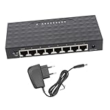 BESTonZON 1 Stück 8 Ethernet 8 Anschlüsse LAN Netzwerk Splitter Rj45 Gigabit