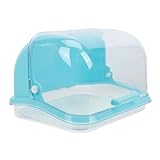 Gatuida Babyflaschen Trockenbox mit Abdeckung Stabiles Aufbewahrungsbox für Babynahrung Geschirr und Zubehör Wasserdichtes Ablaufsystem Langlebig und Leicht zu Reinigen Blau für
