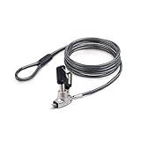 StarTech.com Laptopschloss Noble Wedge® Kompatibel, 2m Kabelschloss, Sicherheitsschloss mit Schlüssel für Laptop/Notebook