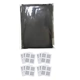 Pocoiau Schnell installierbares unsichtbares Fenstergitter-Set, selbstklebende Netze, reißfest, für Belüftung im Innenbereich, sofortige Installation von Fenstervorhang