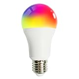 ALUSSO Smart Glühbirne E27, RGB und 3000K-6500K dimmbare mit 16 Millionen DIY-Farben,10W 800LM Sprachsteuerung Funktionieren mit Alexa, Google Assistant, 2 Stück