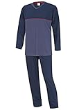 kbsocken Herren Schlafanzug lang Pyjama Nachtwäsche Sleepwear M L XL XXL 3XL 100% Baumwolle (XXL)