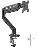 suptek Monitor Halterung für 13-32 Zoll LED LCD Bildschirm bis zu 9 kg, Monitor Arm mit Gasfeder, 360° Drehbar Höhenverstellbar Schwenkbar Neigbar, Monitorhalterung VESA 75x75/100x100 mm, MD01A
