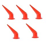 HSTWODE 5/10 Stück gebogene Kartuschenpistolen und Düsen, Kartuschenspitzen,Silikonspitzen Silikondüsen Abdichten Düsen Ersatz (10)