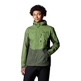 Columbia Herren Pouring Adventure 3 Jacke wasserdichte Regenjacke, Kantine/Greenscape, S