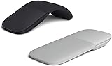 Goshyda Faltbare -Maus, Arc Touch-Maus, Leises, Ultradünnes, Ergonomisches Design für Computer (Black)
