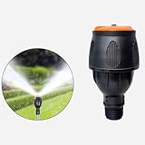 Rotierender Tripod Sprinkle mit Edelstahl, 360° Bewässerung für Garten, Rasen & Hof, Wassersparend, Höhenverstellbar, Robust für Hof, Garten, Rasen (B)