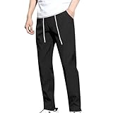 Anzughose Herren Slim Fit Stretch,Freizeithose Herren Sommer Leicht Arbeitshose Stilvolle Outdoorhose Einfarbig Trekkinghose Weich Bequem Fitnesshose Schnelltrocknend Gerade Hose Verschleißfestem