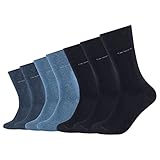 Camano Unisex CA-Soft Regular Socken 7er Pack Damen Herren Gesundheitssocken ohne Gummi 35-38 39-42 43-46 Schwarz Grau Blau, Größe:39-42, Farbe:Navy Mix (5997)