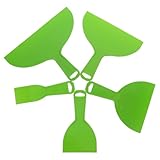 VILLCASE 5 Sätze Nähklinge gummispachtel wandgestaltung Detailspachtel Kunststoffspachtel Handwerkzeug Set Flexibler Spachtel Ölfarben-Palette Farbspachtel Wandkratzer Malpalette Abs Green