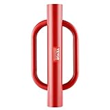 VEVOR Pfahlramme, 104,4 mm Innendurchmesser, Handramme, robuste Pfostenramme aus Karbonstahl, Zaunpfahlramme zum Einschlagen von Pfosten beim Zaunbau, für U-Kanäle, Schilderpfosten, Holzpfosten, Rot