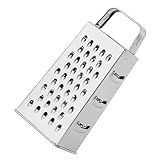 DOITOOL Edelstahl Vierkantreibe Multifunktions küchenreibe für Gemüse Käse Obst Robust Korrosionsbeständig Küchenhelfer mit Sicherem Griff Einfach zu Reinigen
