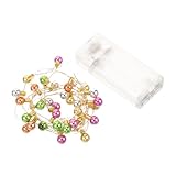 ABOOFAN LED-Lichterkette, Mini-Glühbirnen, mehrfarbig, Weihnachtsdekoration, Lichterkette für Weihnachtsbaum, Verwendung im Innen- und Außenbereich, 1 Meter, für Weihnachtsbaum, Party und Schlafzimmer