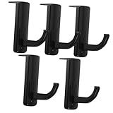 Angoily 5 x Headset-Halterung, langlebiger Kunststoff-Monitorhaken für Over-Ear-Kopfhörer, einfach zu installieren, Wandmontage für Desktop und