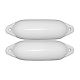 2er-Set Majoni Bootsfender Star 15 - Farbe weiß, Länge 45cm