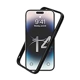 RhinoShield Bumper Case kompatibel mit [iPhone 14 Pro Max] | CrashGuard NX - Stoßdämpfende Schutzhülle im schlanken Design - 3.5 Meter Fallschutz - Schwarz