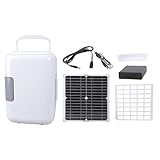 Wdbild Kompakter Solar Kühlschrank Mit Effizientem Tragbarem Solarkühlschrank Mit Batteriekasten Für Camping Und Angeltouren Fischereikühlschrank