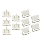 Elektrische Steckdosenabdeckungen – 10 weiße Steckdosensicherungen für Steckdosen, wiederverwendbar, für Zuhause, Büro, Wohnzimmer | sicherer elektrischer Schutz