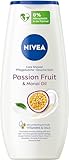 NIVEA Passion Fruit Pflegedusche (250 ml), pH-hautneutrales Duschgel mit natürlichem Monoi-Öl, feuchtigkeitsspendende Cremedusche mit fruchtigem Duft nach Passionsfrucht