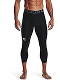 Under Armour Men's HeatGear Armour 3/4 Leggings, Black, Medium