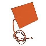 Konstante Temperatur Heizplatte, 100x120mm 12W 12V Heizung Silikonkautschuk, Silikon-Heizkissen Wasserdicht Feuchtigkeitsbeständig Terrarium Heizfolie, für Industrirohre Auto Wassertanks, 60℃ Maxium