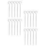 OSALADI 50 Stück Grillspieße aus Edelstahl 17cm Rostfrei Praktisches Grillzubehör für Bbq und Gartenfeiern