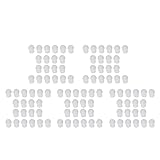Mocturnity 100Pcs Silikon In-Ear Ohrhoerer Eartip Ohr Knospe Fuer Radio Ohrhoerer Headset