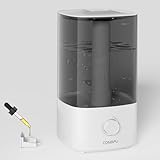 CONOPU Luftbefeuchter, 4L Luftbefeuchter Schlafzimmer für Große Räume, 30h Aromatherapie-Diffusor für Schlafzimmer, Kinderzimmer & Pflanzen, 300 ml/h Nebelleistung, Auroraweiß