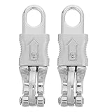 ERINGOGO 2 Stück Zinklegierungs Seilhaken für Pferdezäume Outdoor Schnellverschluss Karabiner Robust und Verschleißfest Silberfarben Vielseitig für Reiten und Pferderennen