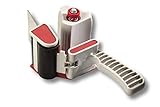 Best Paketbandabroller/Klebebandabroller - Robuste Metall- + Kunststoffkonstruktion (Bis 75 mm breites Paketband)