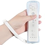 Funmo Controller für Wii mit Motion Plus, Remote Plus Controller für Wii Fernbedienung Motion Plus Joystick Ersatz Gamepad Controller für Wii-Konsole und Wii, mit Silikonhülle und Handschlaufe