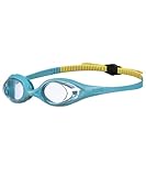 arena Spider Junior Anti-Fog Schwimmbrille für Kinder, Schwimmbrille mit UV-Schutz, Selbstjustierender Nasensteg, Hypoellergene Silikon Dichtungen