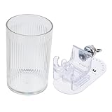 Happyyami Wandmontierter Zahnputzbecherhalter für Niedlicher Cartoon Rabbit Zahnbürsten Organizer mit Becher Platzsparend Reinigen für Badezimmerzubehör