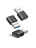 UGREEN USB C Adapter (3 Stück), 10Gbps USB C Buchse zu A Stecker Kompatibel Mit iPhone 16/15/14 Serie, iPad, Galaxy S24/S23 Serie, Laptops, Carplay usw