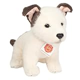 Teddy Hermann 91986 Hundewelpe Russell 25 cm, Kuscheltier, Plüschtier mit recycelter Füllung