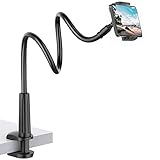 Shawe Lazy Handy Halter, Schwanenhals Handy Halterung : Universal Flexible Lang Arm Handy Ständer für Phone 11 Pro XS Max XR X 8 7 6 6s Plus, Samsung, und 4-6,5 Zoll Geräte - Schwarz